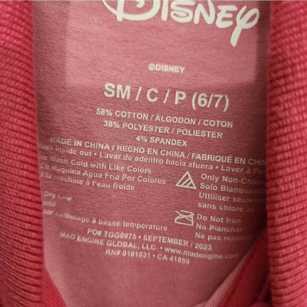 Nwt Girls' Disney Lady & The Tramp Valentine's Day Croped Polo Graphic T-Shirt